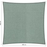 Premium schaduwdoek 4x4m vierkant waterdoorlatend Country Blue Premium schaduwdoek 4x4m vierkant waterdoorlatend Country Blue