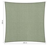 Premium schaduwdoek 2x2m vierkant waterdoorlatend Moonstone Green Premium schaduwdoek 2x2m vierkant waterdoorlatend Moonstone Green
