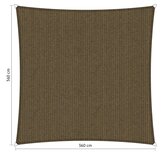 Premium schaduwdoek 3.6x3.6m vierkant waterdoorlatend Japenese Brown Premium schaduwdoek 3.6x3.6m vierkant waterdoorlatend Japenese Brown