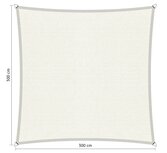 Premium schaduwdoek 3x3m vierkant waterdoorlatend Artic White Premium schaduwdoek 3x3m vierkant waterdoorlatend Artic White