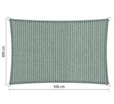 Premium schaduwdoek 4x5m rechthoek waterdoorlatend Country Blue Premium schaduwdoek 4x5m rechthoek waterdoorlatend Country Blue