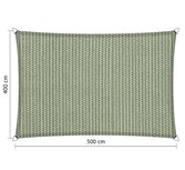 Premium schaduwdoek 4x5m rechthoek waterdoorlatend Moonstone Green Premium schaduwdoek 4x5m rechthoek waterdoorlatend Moonstone Green