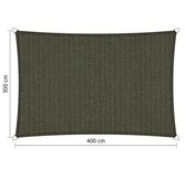 Premium schaduwdoek 3x4m rechthoek waterdoorlatend Deep Grey Premium schaduwdoek 3x4m rechthoek waterdoorlatend Deep Grey