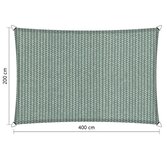 Premium schaduwdoek 2x4m rechthoek waterdoorlatend Country Blue Premium schaduwdoek 2x4m rechthoek waterdoorlatend Country Blue