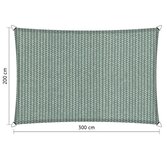 Premium schaduwdoek 2x3m rechthoek waterdoorlatend Country Blue Premium schaduwdoek 2x3m rechthoek waterdoorlatend Country Blue
