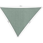 Premium schaduwdoek 5x5.5x6m driehoek waterdoorlatend Country Blue Premium schaduwdoek 5x5.5x6m driehoek waterdoorlatend Country Blue