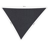 Premium schaduwdoek 5x5.5x6m driehoek waterdoorlatend Carbon Black Premium schaduwdoek 5x5.5x6m driehoek waterdoorlatend Carbon Black