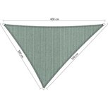 Premium schaduwdoek 3x3.5x4m driehoek waterdoorlatend Country Blue Premium schaduwdoek 3x3.5x4m driehoek waterdoorlatend Country Blue