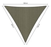 Premium schaduwdoek 3x3x3m driehoek waterdoorlatend Desert Storm Premium schaduwdoek 3x3x3m driehoek waterdoorlatend Desert Storm