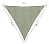 Premium schaduwdoek 3x3x3m driehoek waterdoorlatend Moonstone Green Premium schaduwdoek 3x3x3m driehoek waterdoorlatend Moonstone Green