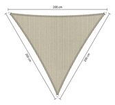 Premium schaduwdoek 2x2x2m driehoek waterdoorlatend Sahara Sand Premium schaduwdoek 2x2x2m driehoek waterdoorlatend Sahara Sand