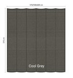 Harmonicadoek 3.7x3.7m waterdoorlatend Cool Grey Harmonicadoek 3.7x3.7m waterdoorlatend Cool Grey