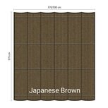 Harmonicadoek 3.7x5m waterdoorlatend Japanese Brown Harmonicadoek 3.7x5m waterdoorlatend Japanese Brown
