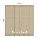 Harmonicadoek 3.7x5m waterdoorlatend Sahara Sand Harmonicadoek 3.7x5m waterdoorlatend Sahara Sand