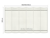Harmonicadoek 2x5m waterdoorlatend Artic White Harmonicadoek 2x5m waterdoorlatend Artic White