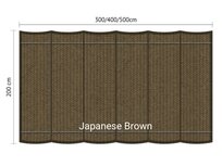 Harmonicadoek 2x5m waterdoorlatend Japanese Brown Harmonicadoek 2x5m waterdoorlatend Japanese Brown