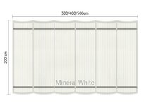 Harmonicadoek 2x6m waterdoorlatend Artic White Harmonicadoek 2x6m waterdoorlatend Artic White