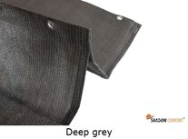 Harmonicadoek 2.9x5m waterdoorlatend Deep Grey Harmonicadoek 2.9x5m waterdoorlatend Deep Grey