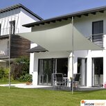 Zonnedoek 4x4m vierkant waterdoorlatend Mystic White Zonnedoek 4x4m vierkant waterdoorlatend Mystic White