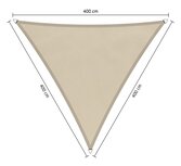 Premium schaduwdoek 3x3x3m driehoek waterafstotend Brazilian sand Premium schaduwdoek 3x3x3m driehoek waterafstotend Brazilian sand